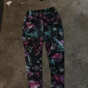 galaxy patterned leggings